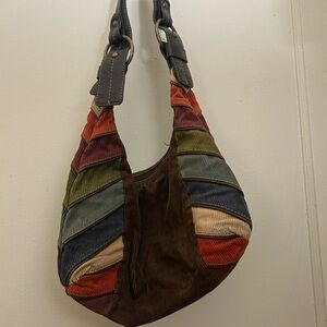 Multicolor Chevron Pattern Women's Bag